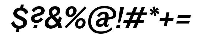 BagossCondensedTRIAL MediumItalic Font OTHER CHARS