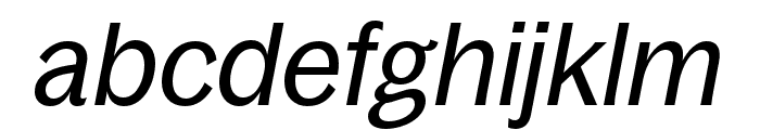 BagossCondensedTRIAL RegularItalic Font LOWERCASE