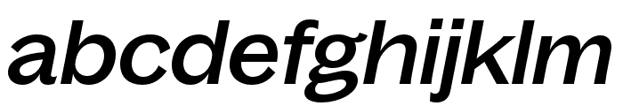 BagossExtendedTRIAL MediumItalic Font LOWERCASE