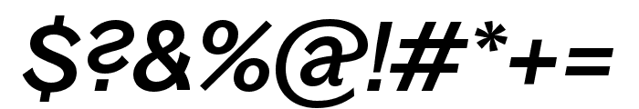 BagossStandardTRIAL MediumItalic Font OTHER CHARS