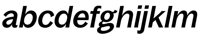 BagossStandardTRIAL MediumItalic Font LOWERCASE