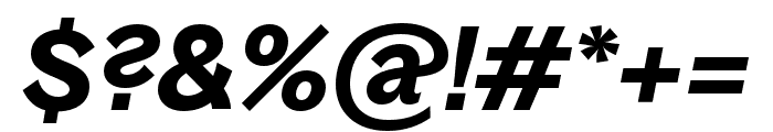 BagossStandardTRIAL SemiBoldItalic Font OTHER CHARS