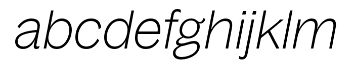 BagossStandardTRIAL ThinItalic Font LOWERCASE