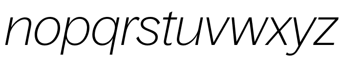 BagossStandardTRIAL ThinItalic Font LOWERCASE