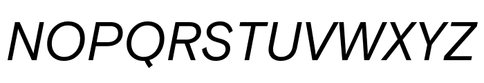 Basis Grotesque Italic Pro Font UPPERCASE