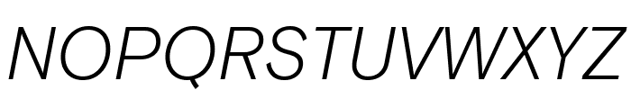 Basis Grotesque Light Italic Pro Font UPPERCASE