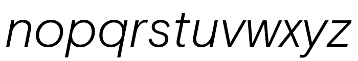 Basis Grotesque Light Italic Pro Font LOWERCASE