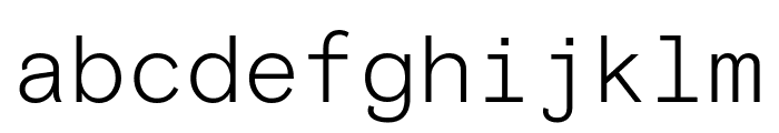 Basis Grotesque Mono Light Pro Font LOWERCASE