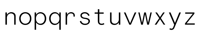 Basis Grotesque Mono Light Pro Font LOWERCASE