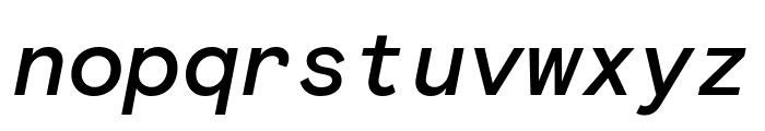 Basis Grotesque Mono Medium Italic Pro Font LOWERCASE