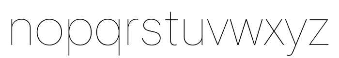 Basis Grotesque Thin Pro Font LOWERCASE