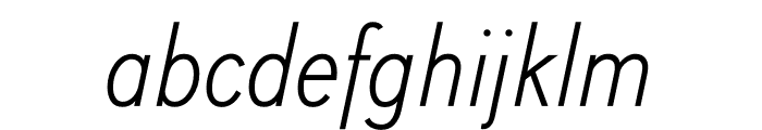 Baton Light Italic Font LOWERCASE