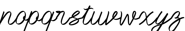 Battoh Script Font LOWERCASE