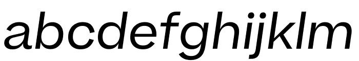 Beatrice Regular Italic Font LOWERCASE