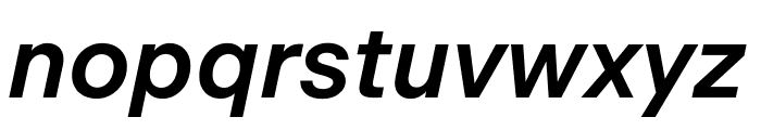 Beausite Classic Semibold Italic Font LOWERCASE