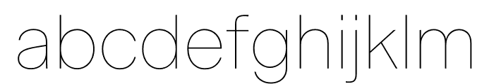 Beausite Classic Ultralight Font LOWERCASE