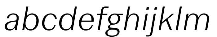 Beausite Fit Thin Italic Font LOWERCASE