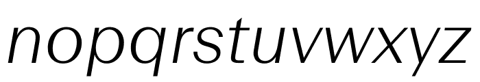 Beausite Fit Thin Italic Font LOWERCASE