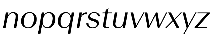 Beausite Slick Light Italic Font LOWERCASE