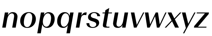 Beausite Slick Regular Italic Font LOWERCASE