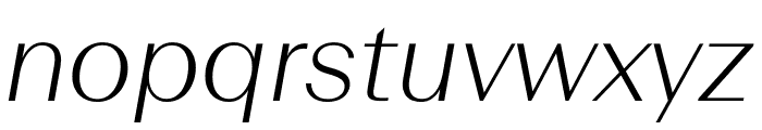 Beausite Slick Thin Italic Font LOWERCASE