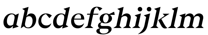 Beirut Display Regular Italic Font LOWERCASE