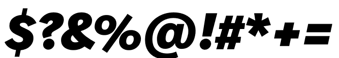 Belbo Black Oblique Font OTHER CHARS