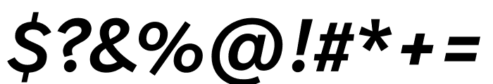 Belbo Medium Oblique Font OTHER CHARS