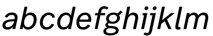 Belbo Oblique Font LOWERCASE