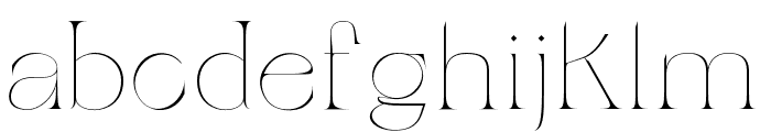 BelledeMai Thin Font LOWERCASE