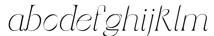 BelledeMaiItalic Light Font LOWERCASE