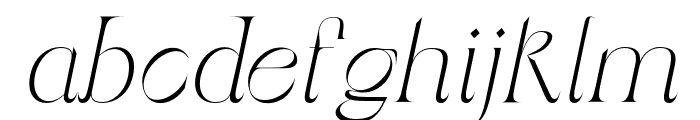 BelledeMaiItalic Regular Font LOWERCASE