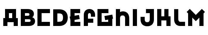 Bendicion Extrabold Modular Font LOWERCASE