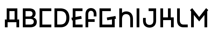Bendicion Regular Modular Font LOWERCASE
