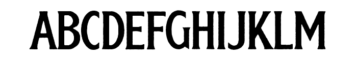 Birchfield Rough Font UPPERCASE