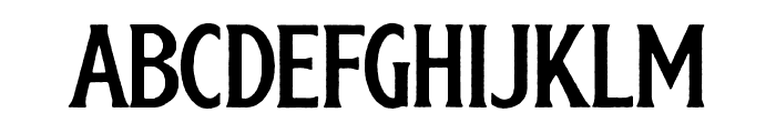 Birchfield Rough Font LOWERCASE