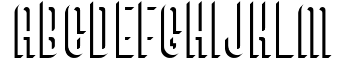 Bivoac Shadow Font LOWERCASE