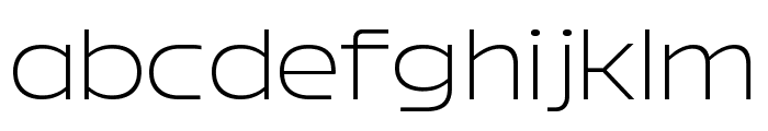 Bizmo ExtraLight Font LOWERCASE