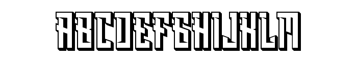 Blasher Extrude Font UPPERCASE