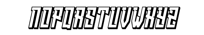 Blasher ItalicExtrude Font UPPERCASE