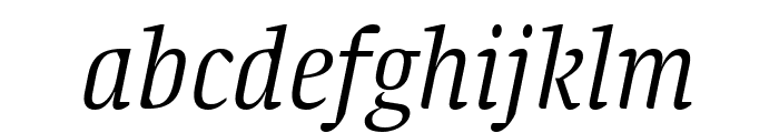 Blatt Light Light Italic Font LOWERCASE