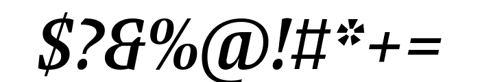 Blatt Medium Italic Font OTHER CHARS