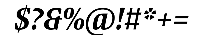 Blatt SemiBold Italic Font OTHER CHARS