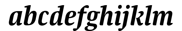 Blatt SemiBold Italic Font LOWERCASE