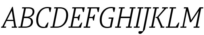 Blatt Thin Italic Font UPPERCASE