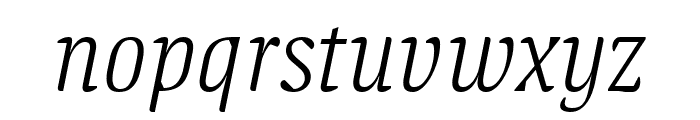 Blatt Thin Italic Font LOWERCASE