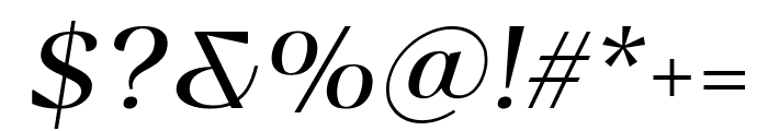 Bovino LightItalic 1 Font OTHER CHARS