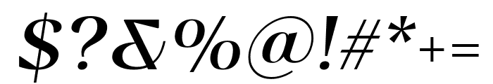 Bovino RegularItalic 1 Font OTHER CHARS