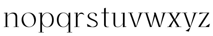 Bovino Thin 1 Font LOWERCASE