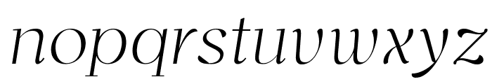 Bovino ThinItalic 1 Font LOWERCASE